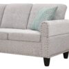 Alger - 98" Wide Left Hand Facing Sofa & Chaise With Ottoman - Light Gray - Image 2