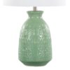 Claudia - Contemporary Lamp (Set of 2) - Sage Green / Polished Nickel / White - Image 4