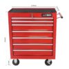 7 Drawers Multifunctional Tool Cart With Wheels - Red - Image 3