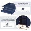 Modern Sideboard Elegant Buffet Cabinet With Large Storage Space For Dining Room, Entryway - Navy - Image 8