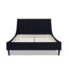 Aspen - Queen Vertical Tufted Headboard Platform Bed Set - Anthracite Black - Image 3