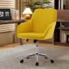 Swivel Office Chair - Bright Yellow - Image 6