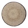 Larissa - Round Braided Pouf - Natural - Image 2