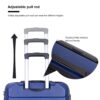 Hardshell Suitcase Spinner Wheels Pp Luggage Sets Lightweight Suitcase With Tsa Lock, 3 Piece Set (20/24/28) - Navy - Image 4