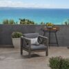 Brava - Modern Club Chair With Water Resistant Cushions - Gray - Image 2