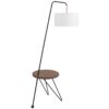 Stork - Mid-Century Modern Floor Lamp - Walnut / White - Image 3