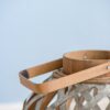 Decorative Lantern With Handle, Wooden Lantern For Indoor Outdoor, Home Garden, Wedding - Silver - Image 9