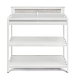 Connelly - Changing Table - White, Rockport Gray
