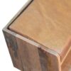 Bench With Leather Seatpad - Oak - Image 7