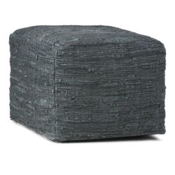 Fredrik - Square Pouf - Gray