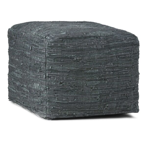 Fredrik - Square Pouf - Gray