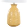 Claudia - Contemporary Lamp (Set of 2) - Misted Yellow / Polished Nickel / White - Image 4