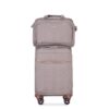 4 Piece Set (16/20/24/28), Softshell Suitcase Spinner Wheels Terylene Luggage Sets Carry On Suitcase Luggage Lightweight Durable Suitcase - Khaki - Image 13