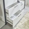 Fiona - Freestanding 4 Tower Walk In Closet System Wood Metal - White - Image 6