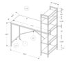 Computer Desk For Home Office, Laptop, Storage Shelves, Contemporary & Modern - Espresso - Image 5