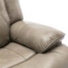 3 Seater Home Theater Recliner Manual Recliner Chair With A Led Light Strip Two Built-In Cup Holders For Living Room - Gray - Image 16