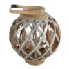 Decorative Lantern With Handle, Wooden Lantern For Indoor Outdoor, Home Garden, Wedding - Silver - Image 13