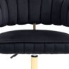Modern Home Office Desk Chair With Adjustable Height And Swivel Wheels - Black - Image 21