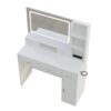 40.95" Newly Designed Smart Mirror Dressing Table With Drawers And Storage Cabinet, Dressing Table With Dressing Pad For Bedroom, Dressing Room - White - Image 17