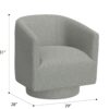Bralin - Swivel Accent Chair - Gray - Image 6
