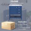 Transitional Style Bathroom Vanity Cabinet Combo With Ceramic Sink - Blue - Image 8