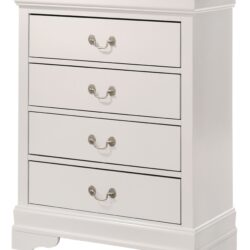 4 Drawer Chest Traditional Style - White