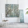 Saison Cherry Blossom Canvas Print, Wall Decor For Living Room (Set of 4) - Multicolor - Image 4
