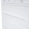 Full Size Space Saving Murphy Wall Bed With Top Cabinets, Flexible Slats - White - Image 6