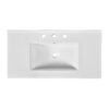 Bathroom Vanity With Ceramic Sink, Bathroom Storage Cabinet With 2 Drawers & Shelf, Freestanding Bathroom Cabinet - Blue - Image 18
