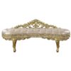 Cabriole - Synthetic Leather Bench - Gold - Image 3