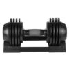 22Lbs Adjustable Dumbbell Steel And Plastic - Black - Image 4