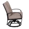 Modern Dining Swivel Chair With Back And Seat Cushion (Set of 2) - Antique Bronze - Image 4