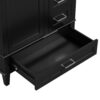Bathroom Vanity, Modern Bathroom Cabinet With Sink Combo Set, Bathroom Storage Cabinet With A Soft Closing Door And 3 Drawers, Solid Wood Frame - Black - Image 18
