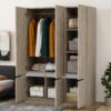 6 Doors Wardrobe Storage For Bedroom - Nature - Image 11
