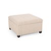 Isabella - Ottoman Storage Solution - Wheat - Image 4