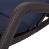 Mikael - Outdoor Chaise Lounge With Cushion - Dark Brown - Image 17