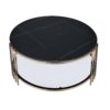Abisha - Sintered Stone Top & Champagne Round Coffee Table - Black - Image 3