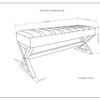 Salinger - Large Ottoman Bench - Distressed Gray Taupe - Image 2