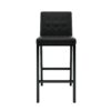 Modern Design High Stool With Metal Legs For Kitchen And Restaurant (Set of 2) - Black - Image 11