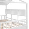 Full Size House Bed With 2 Drawers, Kids Bed With Storage Shelf - White - Image 14