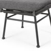 Outdoor Modern Boho Wicker Ottoman With Cushions (Set of 2) - Gray - Image 11