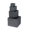Cement 4 Tier Block Water Fountain Outdoor - Gray - Image 2