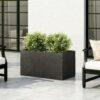 Modern Outdoor Planter - Black - Image 3