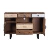 Rustic 2 Drawer Kitchen Island - Multi - Image 3