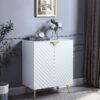 Gaines - High Gloss Console Cabinet - White - Image 4