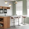 Lowell - Adjustable Swivel Bar Stool - White - Image 11