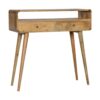 Curved Console Table - Oak - Image 2