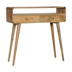 Curved Console Table - Oak