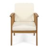Casa - Acacia Club Chair Coastal Classic Outdoor Seating - Brown - Image 5