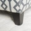 Quotient - Upholstered Storage Ottoman With Tapered Block Feet - Gray / White - Image 10